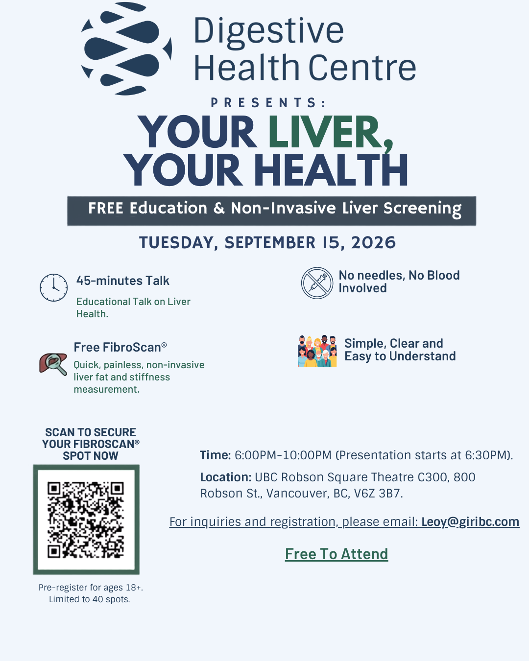 Your Liver, Your Health: Free Community Workshop & FibroScan® Screening